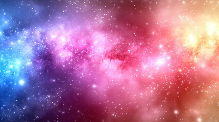 Obraz premium Cosmic Nebula: A Symphony of Stellar Hues