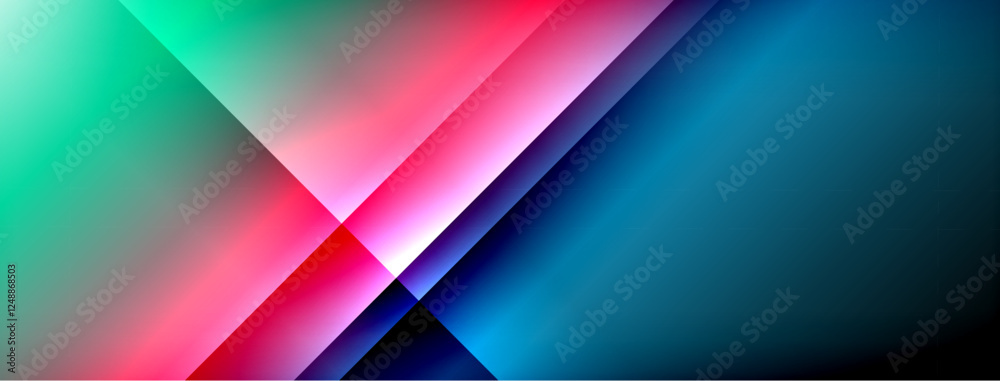 Poster Light shadow lines dynamic gradient background