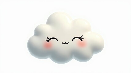 Sleepy Cloud Dreamy Cloudscape, Cute Cloud