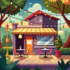 Restaurant Patio Night Ambiance