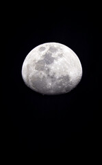 Detailed image of the moon Waxing Gibbous