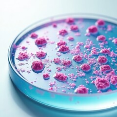 Bacterial Colony Growth on Selective Media - High-Resolution Image