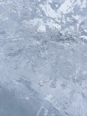 Blue ice texture. Natural background.