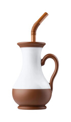 Serving refreshing drinks with unique pitcher design isolated on transparent background