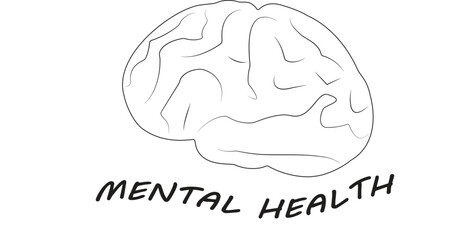 Mental Health Logo Template  Brain Icon  Vector Illustration