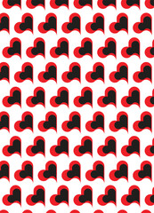 Heart pattern of love background 
