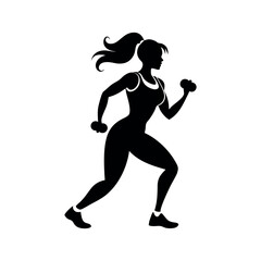 a strong athletic woman, fitness icon