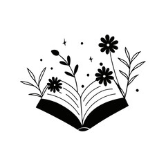 open book with tree