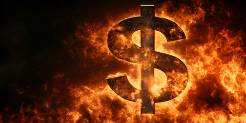 The Cost of Crisis A Dollar Sign in Destruction