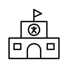 Fototapeta premium Language School Vector Icon