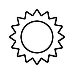 Sun Vector Icon