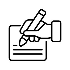 Writing Vector Icon