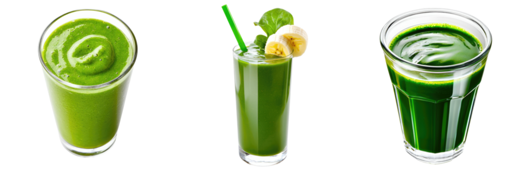 Refreshing green drinks, perfect for a healthy lifestyle, packed with nutrients and flavor in vibrant glassware.