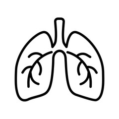 Lungs Vector Icon