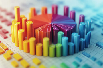 Abstract financial visualization generated with AI