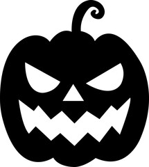 Halloween pumpkin icon.Evil pumpkin symbol. Halloween decoration cartoon sign.Cute Creepy Spooky Halloween Pumpkin Fall Autumn Sticker Print Illustration.Halloween evil face vector illustration.