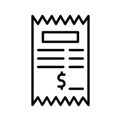 Rent Receipt Vector Icon