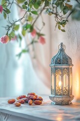 Ramadan lantern dates home decor light