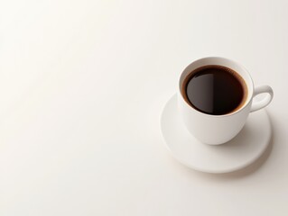 a cup of coffee on a saucer