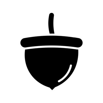 Acorn icon on white background