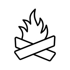 Roaring Fire Vector Icon