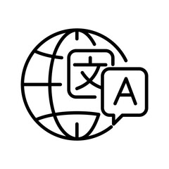 Foreign Language Vector Icon