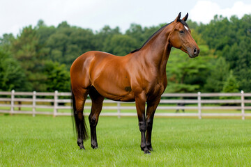 Obraz premium Majestic Equestrian Scene - Ideal for Equestrian Events and Equestrian Magazines