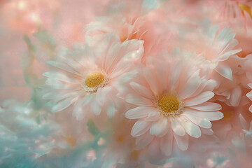 Flowers floral abstract background
