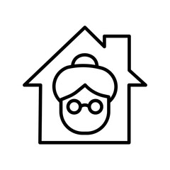 Nursing Home Building Vector Icon