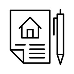 Lease Agreement Vector Icon