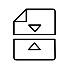Document Split Vector Icon