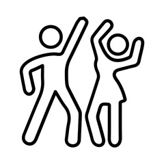 Square Dance Vector Icon