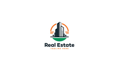 Naklejka premium Exclusive Property Logos, Polished Real Estate Branding for Brokers