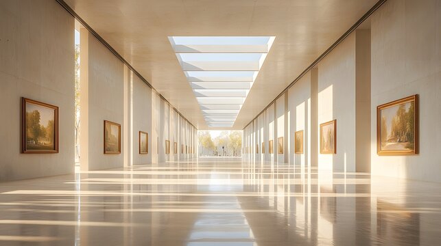 Low-poly art 198 framed in an open gallery fluores with vibrant colors abstract designs and intriguing artworks displayed