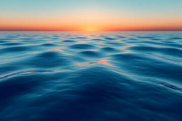 Obraz premium Sunset Over Calm Ocean Water