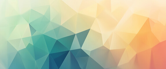 Fototapeta premium Soft Polygonal Pastel Background With Gradient Colors