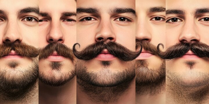  different mustache for Movember