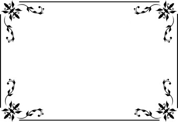 Ornament frame elegance artwork rectangle wedding style