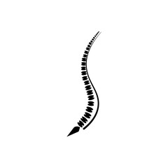 Vector illustration spine diagnostic symbol. Diagnostic center