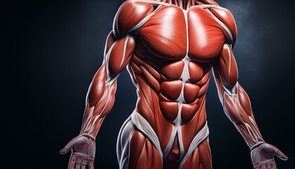 human muscular system illustration