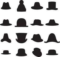 set of hats and accessories and set of hats vector collection of hats