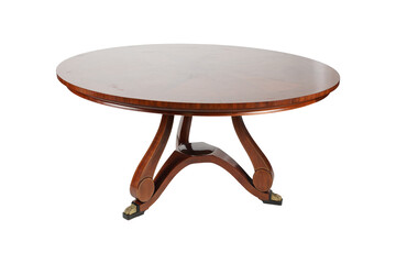Empire style side table, mahogany side table, inlaid side table, antique mahogany table, vintage...
