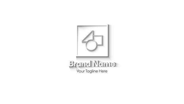 Logo Animation Consisting of Stroke Lines