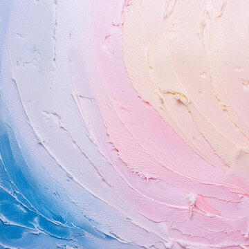 Subtle Soft Pastel Cotton Candy Rainbow Random Color Mixed Colour Ice Cream Gelato Cosmetics Cosmetic Products Makeup Texture 3D Oil Painting Background Screen