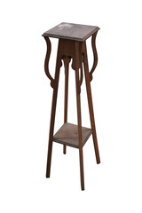 wooden chair isolated on white