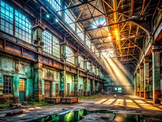Abandoned Industrial Building - Urban Exploration Photography - Conservative Aesthetic