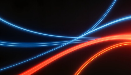 Dynamic digital light streaks in vibrant colors, sci-fi energy