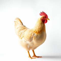 Fototapeta premium Chicken on white background