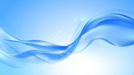 Fototapeta premium Abstract Blue Wave Flowing Pattern, Digital Art, Futuristic Technology, Wallpaper Design