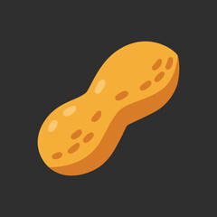 Peanut Flat Design Vector Illustration - Superfood & Vegan Protein Source